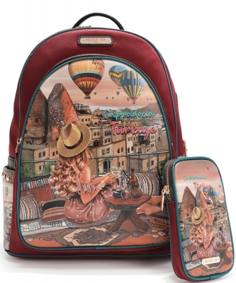 Nicole Lee Laptop Backpack with Usb Charging Port BP-16698 HEAVEN ON EARTH